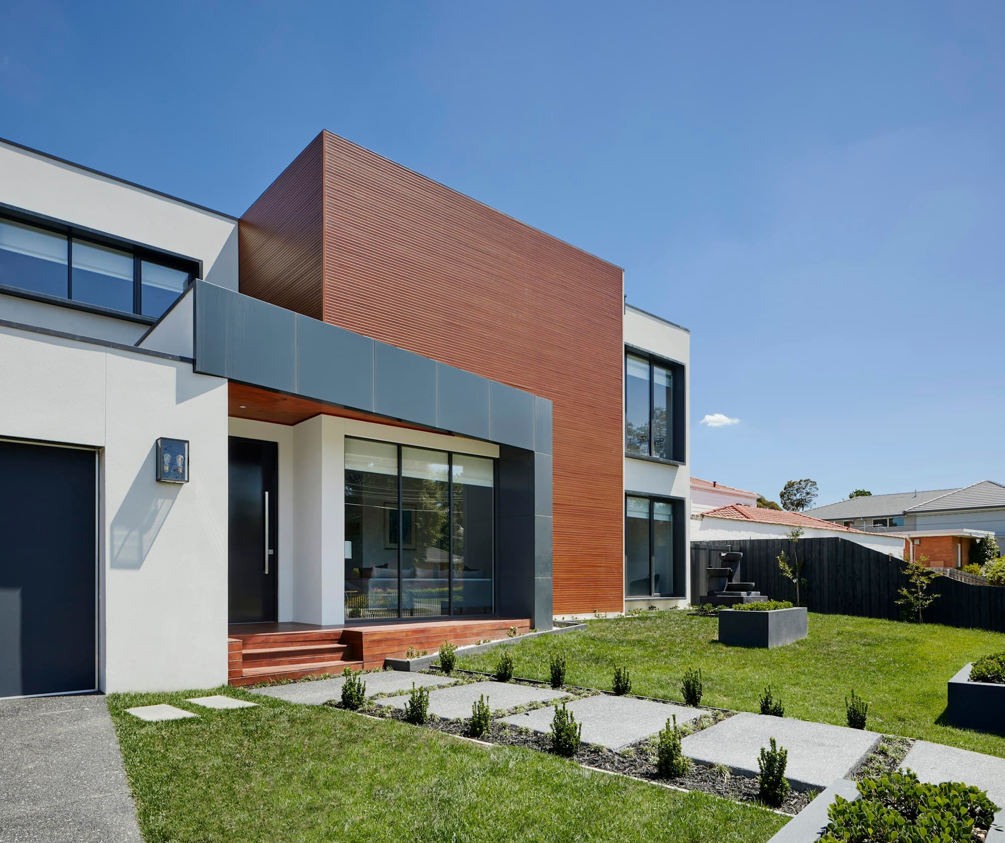 Timber-clad modern home